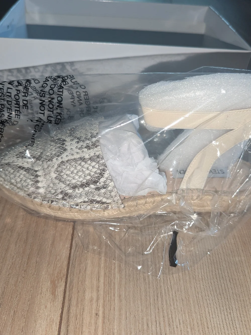 Steve Madden Crystal Embellished Espadrille Slingback in Silver